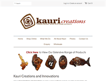 Tablet Screenshot of kauricreations.com